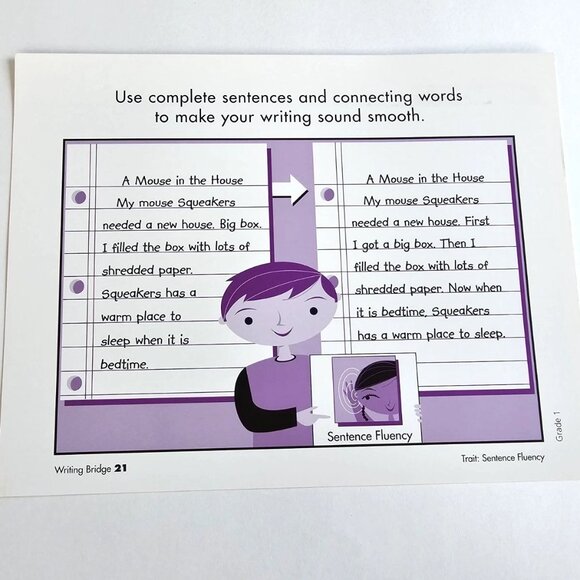 2 Rigby Literacy by Design: Writing(21) & Comprehension(10) Bridge Cards Grade 1 - Picture 5 of 13